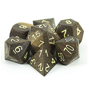 <span class=keywords><strong>Dados</strong></span> poliédricos de Metal, 7 unidades, gran oferta - Product Image 1