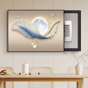 Quadri su tela con disegni <span class=keywords><strong>di</strong></span> piume per decorazione domestica, poster <span class=keywords><strong>da</strong></span> parete, decorazioni murali per quadri elettrici, dipinti murali per quadri <span class=keywords><strong>di</strong></span> distribuzione - Product Image 2