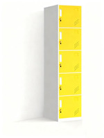 Casier de rangement en acier au design moderne, armoire démontable à 5 compartiments pour usage domestique et hôtelier, écologique et durable