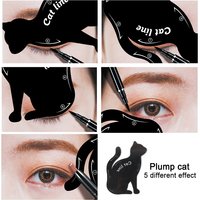 Modèle Shaper Modèle Beauté Sourcils Moule Pochoirs New Cat Line Pro Eye Makeup Tool 76*87mm Eyeliner Templates