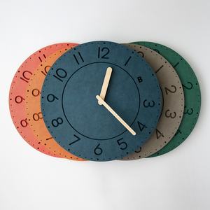 Pas de poinçonnage moderne Simple horloge murale salon maison Morandi couleur horloge <span class=keywords><strong>Tv</strong></span> armoire entrée <span class=keywords><strong>d</strong></span>écoration transfrontalière - Product Image 2