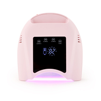 Nouvelle Lampe à Ongles LED Pro Cure Sans Fil 98W Rose Mat 2026, Séchage Rapide en 30s, Lampe UV LED Portable pour Petite Table à Ongles