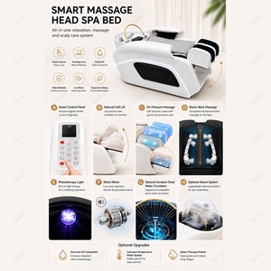 Nueva Cama de Masaje Capilar con Champú, Cama de <span class=keywords><strong>Spa</strong></span> para Cabeza y Cuerpo Completo 4D con Lavabo de Cerámica y Ciclo de Vapor de Agua - Product Image 3