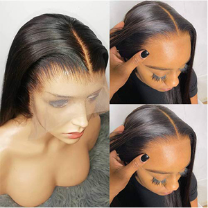 Pelucas de Cabello Humano Virgen Liso Extremo con Encaje Frontal 180, Pre-arrancadas, Transparentes e Indetectables, con Encaje HD para Mujeres Negras - Product Image 3