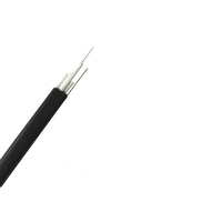 Cable de Fibra Óptica de 1-12 Núcleos, Cable de Bajada Plano Compacto FTTP con Cable de Cobre de 24AWG