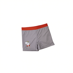 HDJ Pantalones cortos de baño para mujer, color gris, con dibujos de tiburones, cintura elástica, transpirables, talla 4/6 6/8 8/10 10/12 - Product Image 1