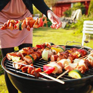 Grille de trépied <span class=keywords><strong>Apple</strong></span> Portable 44CM pour la cuisson en plein air et le talonnage antirouille avec roues robustes Style moderne personnalisé - Product Image 5