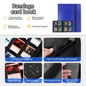 Carpeta Azul para Tarjetas Coleccionables de PP con Correa Elástica, Álbum de 160 Bolsillos para Tarjetas Deportivas, Estuche de Almacenamiento - Product Image 6