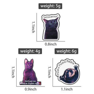 Pin de Esmalte de Gato Negro con Frase Divertida de Animal de Dibujos Animados, Broche, Insignia de Solapa, Joyería, Regalo, Venta al por Mayor - Product Image 6