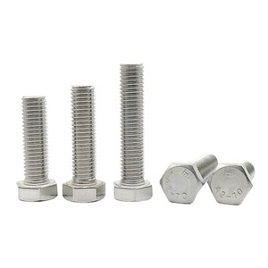 สกรูหัวหกเหลี่ยมสแตนเลส 304 ยี่ห้อ Jiufei ขนาด M6 M8 M10 เกลียวเต็ม DIN933 เกรด 8.8 ผ่านกระบวนการพาสซิเวต สำหรับใช้งานมาตรฐาน - Product Image 2