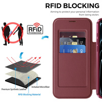 Coque pour Apple iPhone 18 Pro Max/18 Pro/17 Air/17E/16 Plus/15 avec porte-cartes, électroplaquée, magnétique, antichoc, pour affaires