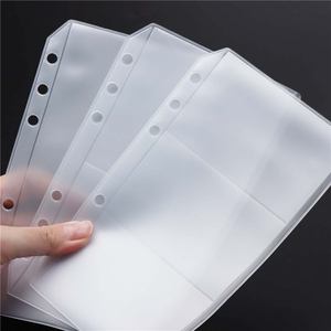 A6 <strong>Cash</strong> <strong>Stuffing</strong> Envelopes Double Sided <strong>Binder</strong> Pockets Clear Frosted PVC 6-Hole Pouches Loose Leaf Bags for 6 Ring <strong>Binder</strong> - Product Image 6