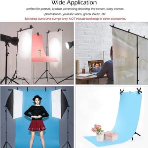 Support de <span class=keywords><strong>fond</strong></span> en forme de T pour photographie, vidéo studio <span class=keywords><strong>photo</strong></span>, selfie, support de <span class=keywords><strong>fond</strong></span> en PVC, 2x1.5m - Product Image 3