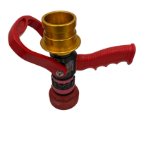 Pistolet à eau JMFIRE réglable sans recul, haute qualité, poignée flexible, jet d'eau, en alliage d'aluminium noir + rouge, pour pompiers