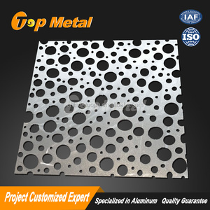 Rascacielos prefabricada láser barato pantalla cortada casa revestimiento exterior de Aluminio perforado Panel fachada - Product Image 2