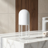Bouteille en PET de 340 ml avec bouchon à vis de qualité alimentaire, conteneur cylindrique avec orifice de 30 mm pour boissons et jus