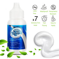 Dsoar 38ml Colle liquide imperméable pour perruque Lace Front, adhésif élastique, spray teinté pour bande de fixation, accessoires pour extensions de perruque