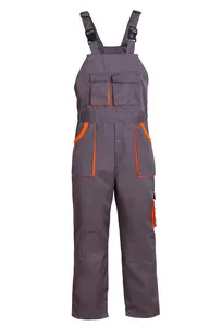 Custom Electric Welding Safety Clothing Multi Pockets Flame Resistant Men's Fr Bib Overall