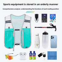Mochila de Hidratación para Correr de Múltiples Estilos con Reflector de Alta Visibilidad, Logotipo Personalizado, Botella de Agua para Deportes, Ciclismo, Correr
