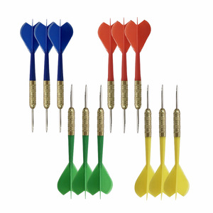 Phi tiêu kim loại tip Set 12 Trục nhôm kim loại phi tiêu đặt chuyên nghiệp phi tiêu thép tip Bộ - Product Image 5