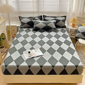 Tùy chỉnh bán buôn ánh sáng sang trọng duy nhất rửa bông in được trang bị tấm Ga Trải Giường <span class=keywords><strong>Leopard</strong></span> sọc cama estampada tấm ga trải giường - Product Image 6