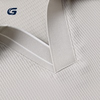 Kaos Golf Pria Kasual Rajut Polos Bahan Spandex/Nylon Anti Kusut, Sejuk untuk Musim Panas, Lengan Pendek
