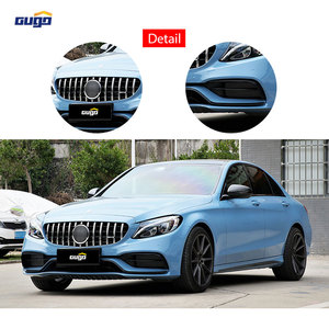 Gugo Phụ Tùng Ô Tô Cho 2015-2021 <span class=keywords><strong>MERCEDES</strong></span>-BENZ <span class=keywords><strong>C</strong></span>-<span class=keywords><strong>Class</strong></span> W205 Thể Thao Nâng <span class=keywords><strong>C</strong></span>ấp Bodykit Phía Trướ<span class=keywords><strong>c</strong></span> <span class=keywords><strong>Bumper</strong></span> Phụ Kiện Xe Hơi Để C63 AMG Mô Hình - Product Image 4