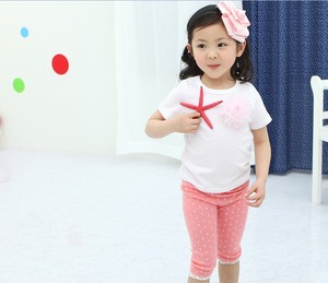Vente en gros en ligne : Pantalon court décontracté à pois pour enfants et bébés filles, collection été, fabriqué en Chine - Product Image 4