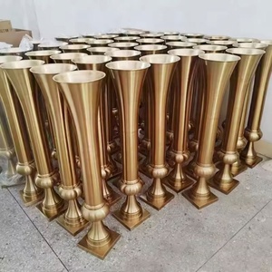 Centrotavola in Ferro Dorato <span class=keywords><strong>con</strong></span> Fiori Artificiali per Matrimoni - Product Image 6