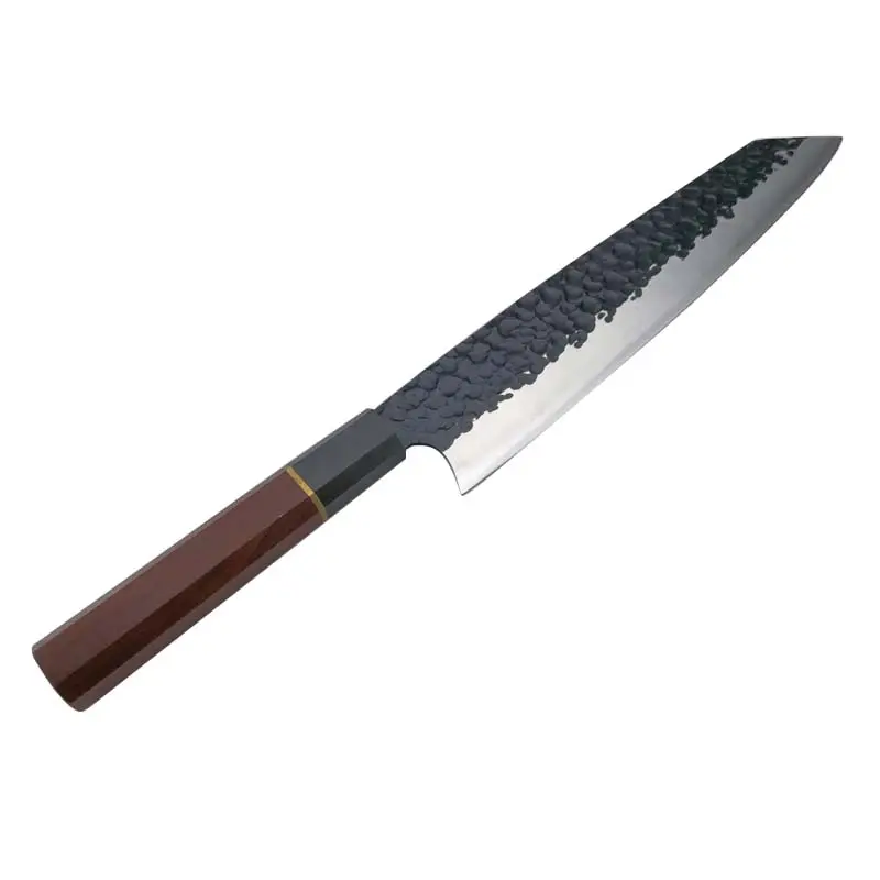 Coltello da cuoco con manico ottagonale con motivo a martello forgiato coltello da sashimi di salmone coltello da sushi giapponese