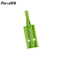 Glissière à double ressort avec roulement à billes - Amortisseur hydraulique en acier inoxydable et plastique pour accessoires de meubles et quincaillerie