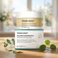 Crème démaquillante douce OEM, étiquette privée, baume nettoyant émulsifiant pour le visage, démaquillant pour les yeux et les lèvres, pour peaux sensibles