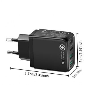 40W 4-Port Wall Charger 2USB + 2Type-C QC3.0/PD2.0 Fast Charging Adapter Magnetic Design Compatible - Product Image 2