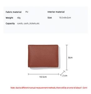Tarjetero de Identificación de Empleado de Piel Sintética Doble ATM, Precio Inicial, Bajo MOQ, Logotipo Personalizable, Cartera Pequeña - Product Image 2