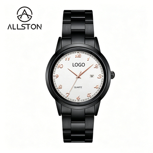 Reloj de Cuarzo para Pareja, 40 mm, Caja de Aleación Ecológica, Correa de Acero Inoxidable, Esfera con Agujas, Resistente al Agua 3M, <span class=keywords><strong>1</strong></span> Año de Batería - Product Image 2
