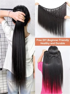 Extensiones <span class=keywords><strong>de</strong></span> Cabello Liso, Trama <span class=keywords><strong>de</strong></span> Cabello Suave <span class=keywords><strong>de</strong></span> 26 Pulgadas <span class=keywords><strong>de</strong></span> Largo, Cabello Humano Liso con Cutícula Alineada, Cabello Humano Liso <span class=keywords><strong>de</strong></span> Raíz a Punta - Product Image 5
