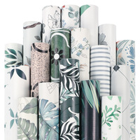 Papier peint auto-adhésif floral de style français, autocollant mural à peler et coller, décoration intérieure
