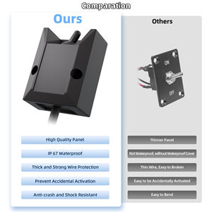 Interrupteur à bascule filaire <span class=keywords><strong>12V</strong></span> Interrupteur à bascule étanche 30A SPST ON Off avec fil pour Marine RV Automotive - Product Image 4