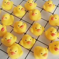 Mini canard de bain jaune, jouet aquatique qui sonne, en caoutchouc, pour bébé de 0 à 24 mois, 5 pièces