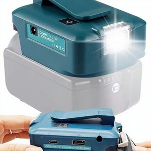 Adaptador para Batería de Litio <span class=keywords><strong>Makita</strong></span> 144V/18V <span class=keywords><strong>ADP05</strong></span> con LED Tipo-C US B - Product Image 1