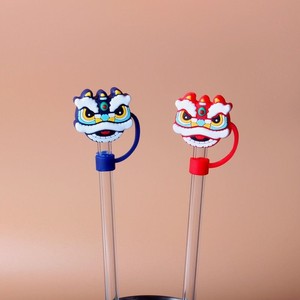 Tapas y Cubiertas de Silicona/PVC Reutilizables con Múltiples Diseños, a Prueba de Polvo, para Puntas de Pajitas de 1/4 pulgada (6-8 mm), para Restaurantes y Tiendas - Product Image 5