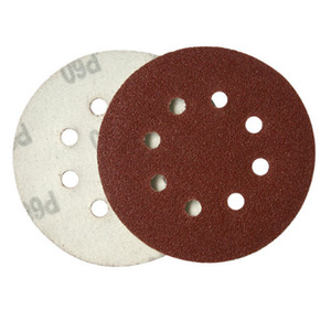 Oem oxyde d'aluminium 125mm 150mm 5 pouces crochet et boucle disque abrasif papier abrasif rond - Product Image 3