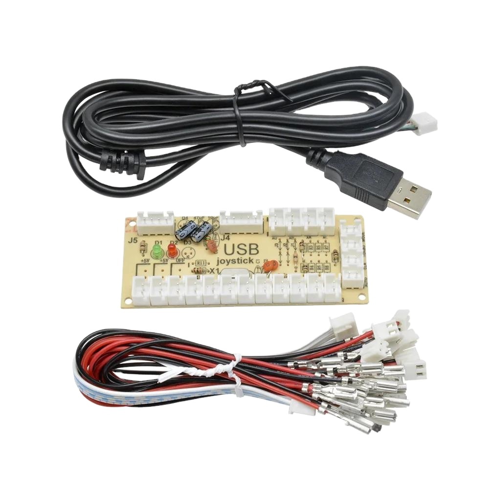USB Arcade Joystick Circuit Board Zero Delay Arcade USB Encoder PC to Joystick Board Kit for <strong>Digital</strong> Analog Modes <strong>Game</strong> Equipment