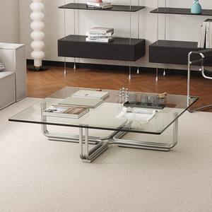 <span class=keywords><strong>Table</strong></span> basse de luxe pour petit appartement de style nordique inspirée de l'ancienne <span class=keywords><strong>table</strong></span> d'appoint en verre trempé de conception du Moyen-Orient - Product Image 2