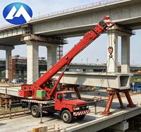 Grue mobile sur camion GT8 8 tonnes, moteur CA4DF3, flèche principale 18,1 m, flèche latérale 23,9 m, conception d'entretoises stable, puissance robuste pour levage de charges lourdes