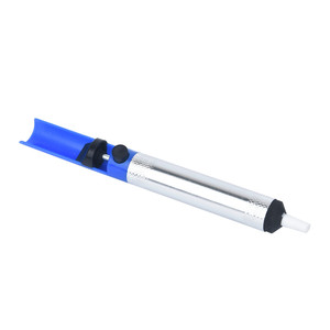Durable Blue Semi-Aluminium Metal Desoldering <strong>Pump</strong> Tool Hand Welding <strong>Vacuums</strong> for Soldering Iron Removal Desoldering Station - Product Image 5