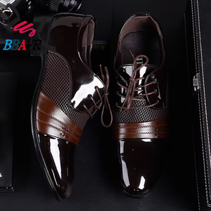 Zapatos Casuales Formales de Negocios para Hombre de Tallas Grandes, Transpirables, con Absorción de Impactos, con Cordones, Punta en Pico, Entresuela de PU/EVA/PVC - Product Image 2