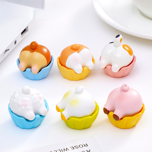 KI yuewu Adorables petits animaux Corgi, Cochonnet, Pippi, figurines décoratives pour gâteaux, accessoires décoratifs DIY pour la nourriture et les jeux, petits ornements pour voiture et bureau - Product Image 1