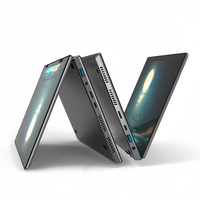 Notebook Mini Saku Layar Sentuh Ganda IPS 14 inci 1080p Baru, Intel I7, RAM 32GB, SSD 256GB, PC Gaming Nirkabel YOGA, Keyboard Inggris