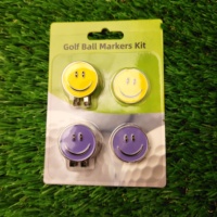 Kit de marqueurs de balle de golf en fer et métal avec clip magnétique puissant pour chapeau - Cadeau de golf léger et durable pour les passionnés